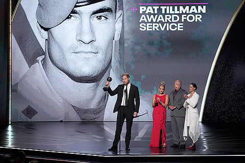 Prince Harry receives the Pat Tillman Award For Service